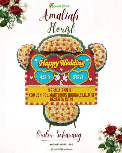 Karangan Papan Bunga Pernikahan di Hotel Ciputra Jakarta – Ballroom